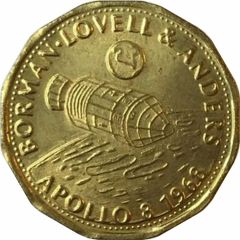 Shell Token - Man in Flight #19 - Borman, Lovell and Anders, Apollo 8, 1968