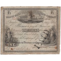 1 Pound Isle of Mann Commercial Banking Company