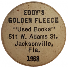 Wooden Nickel - Eddy`s Golden Fleece Jacksonville, Florida