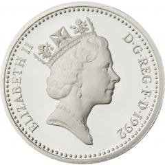 1 Pound - Elizabeth II English Oak, Silver Proof