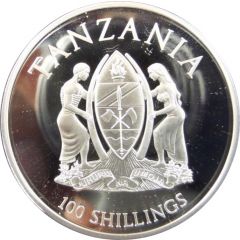 100 Shillings Black Rhinoceros