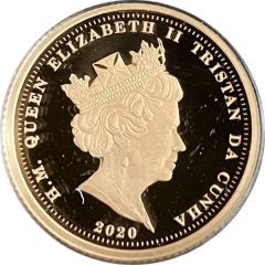 1/4 Sovereign - Elizabeth II Mayflower, Gold