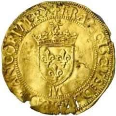 Gold ecu with the sun - Francis I 12th type