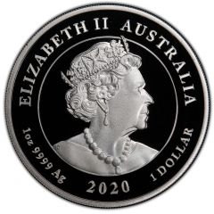 1 Dollar - Elizabeth II 6th Portrait - Double Dragon - Silver Proof Coin