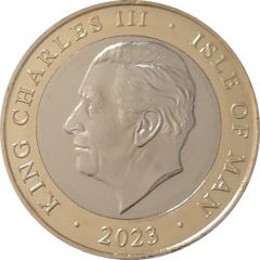 2 Pounds - Charles III Manx Grand Prix