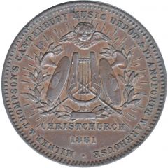1 Penny - Milner and Thompson Large Series -Christchurch