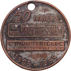 Medal - 50th Anniversary of L`Industrielle Assurance-Vie