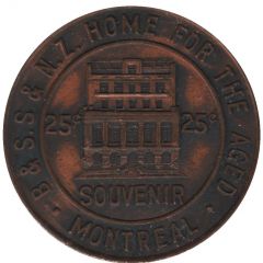 25 cents-B and S. S and N.Z. Home for the Aged Montréal, Québec