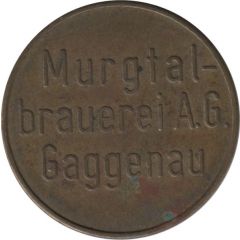 1 Flasche Haustrunk Murgtalbrauerei A. G., Gaggenau