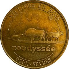 Tourist token - Médailles et patrimoine - Villiers en bois - Zoodyssée