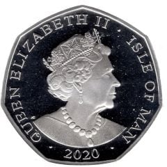 50 Pence - Elizabeth II VE Day - V, Silver Proof