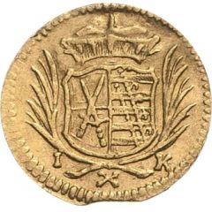 1 Pfennig - John George III Gold pattern strike