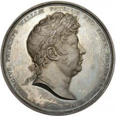 Medal - George III Treaty of Paris, J. Barber & T. Wyon, silver