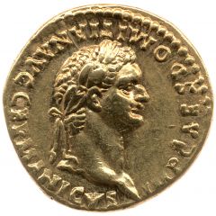 Aureus - Domitian P M TR POT III IMP V COS X P P, Minerva
