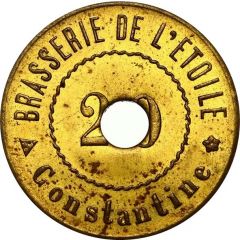 20 Centimes - Brasserie de l’étoile Constantine