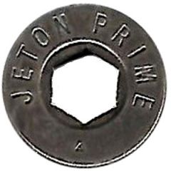 Jeton Prime inscribed both sides, with 2 triangular mintmarks
