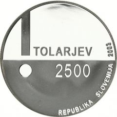 2500 Tolarjev European Year of the Disabled