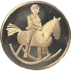 Holiday Greeting Card Medal - Santa`s Workshop