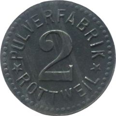 2 Pfennigs - Rottweil Pulverfabrik
