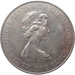 25 Pence - Elizabeth II Royal Visit