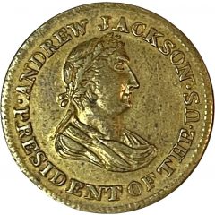 Hard Times Token - Andrew Jackson, Laureate Head l