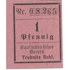 1 Pfennig Kaufmännischer Verein/Vorschußverein, gothic type