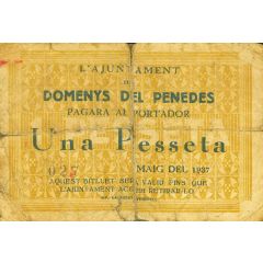 1 Peseta Domenys del Penedès