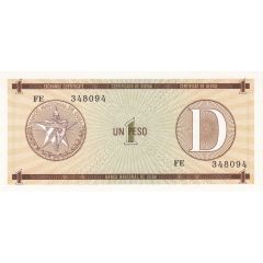 1 Peso `D` Foreign Exchange Certificate-Narrow `D`