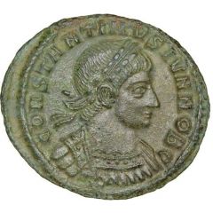 Nummus - Constantinus II GLORIA EXERCITVS, Two standards, Siscia