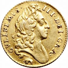 1/2 Guinea - William III early harp