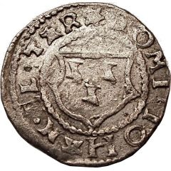 1 Schilling - Johannes VI Bey Pointy shields with regular squiggles, sword left, key right and down