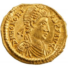 Tremissis - Honorius VICTORIA AVGVSTORVM, Ravenna