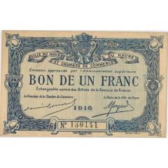 1 Franc - Chambre de Commerce du Havre 76