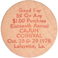5 Cents - Cajun Coinival Lafayette, Louisiana