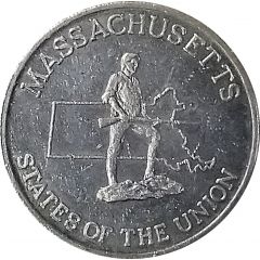Token - Shell’s States of the Union Coin Game, Version 2 Massachusetts / West Virginia