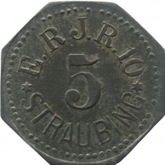 5 Pfennig - Straubing E./R.J.R.