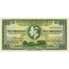 10 Shillings - George VI Green