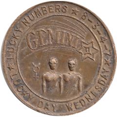 The Ushers Zodiac Coin - Gemini Venice, California