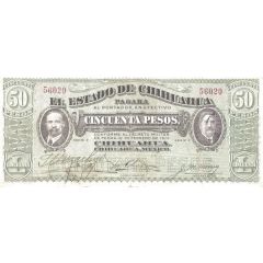 50 Pesos El Estado de Chihuahua