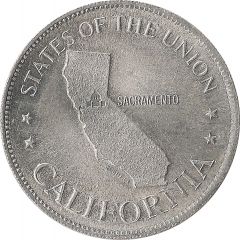 Token - Shell’s States of the Union Coin Game, Version 1 California