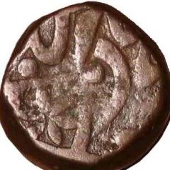 1 Takka - Muhammad Akbar II Mughal Style