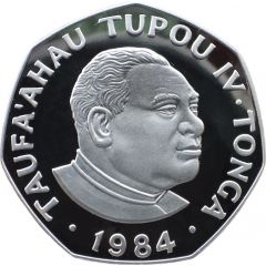 1 Pa`anga - Taufa`ahau Tupou IV Christmas, Silver Proof issue