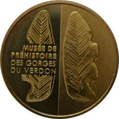 Jeton touristique - Monnaie de Paris - Quinson - Musée de préhistoire des gorges du Verdon