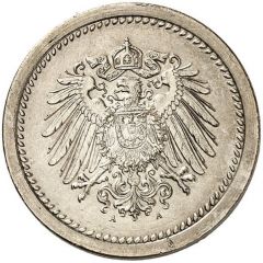 10 Pfennig - Wilhelm II type 2 - small shield - Pattern