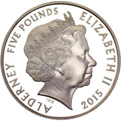 5 Pounds - Elizabeth II Remembrance Day, silver
