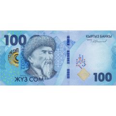 100 Som 30 Years of National Currency