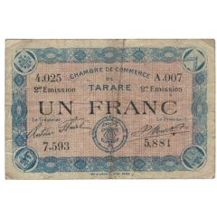 1 franc - Chambre de Commerce de Tarare 69
