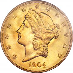 20 Dollars Liberty Head - Double Eagle, With motto