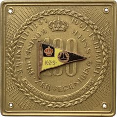 Plaquette - 100th anniversary of the Royal sailing club of Sneek