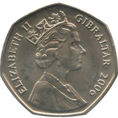 50 Pence - Elizabeth II Capture of Gibraltar